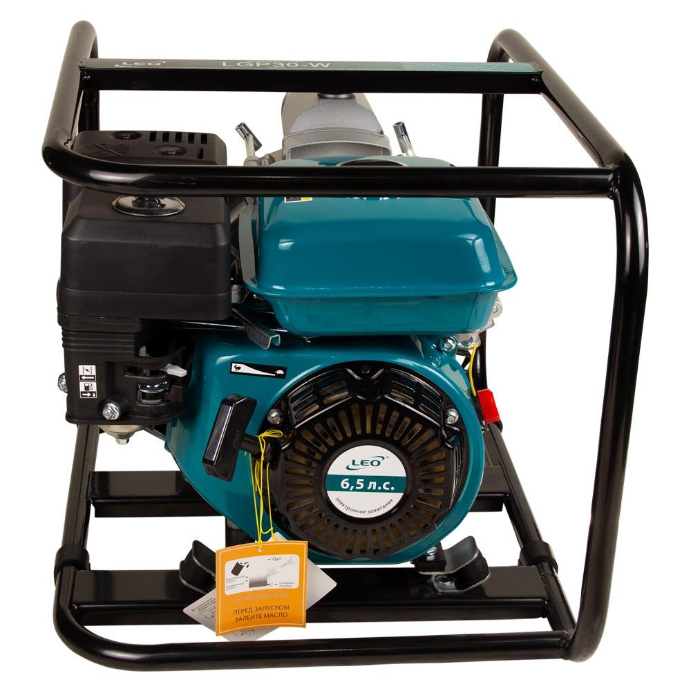 Мотопомпа Leo 6.5 к.с. Hmax 29м Qmax 60м³/ч (4-х тактний) для брудної води LGP30-W