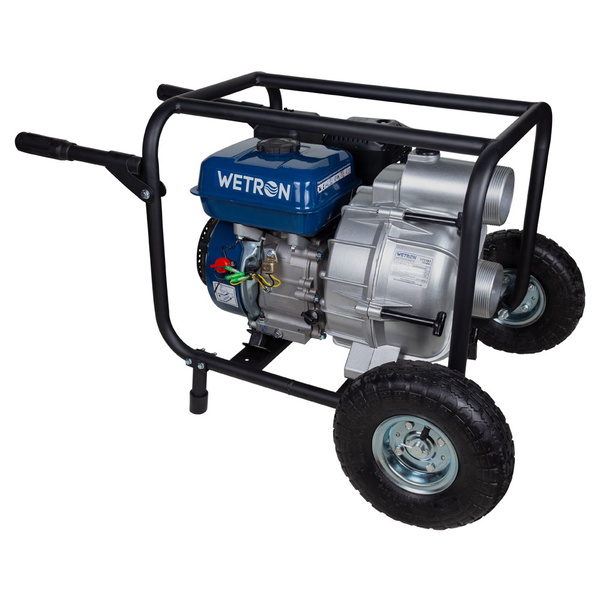 Мотопомпа Wetron 7.5 к.с. Hmax 26м Qmax 60м³/год (4-х тактний) для брудної води WM80W