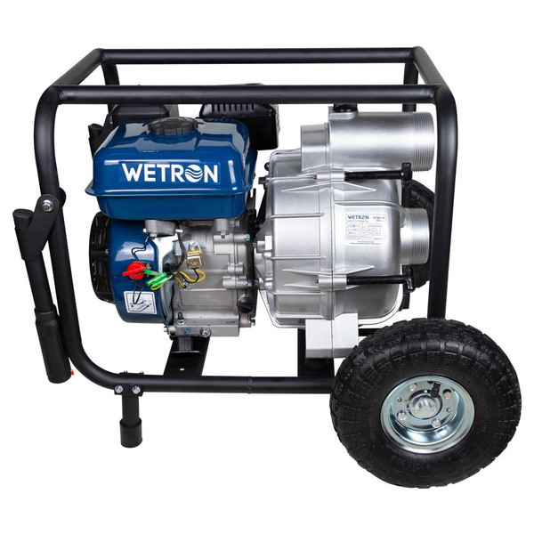 Мотопомпа Wetron 7.5 к.с. Hmax 26м Qmax 60м³/год (4-х тактний) для брудної води WM80W