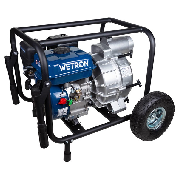 Мотопомпа Wetron 7.5 к.с. Hmax 26м Qmax 60м³/год (4-х тактний) для брудної води WM80W