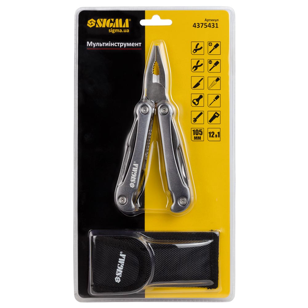 Мультиінструмент Sigma 12 в 1 (чохол)