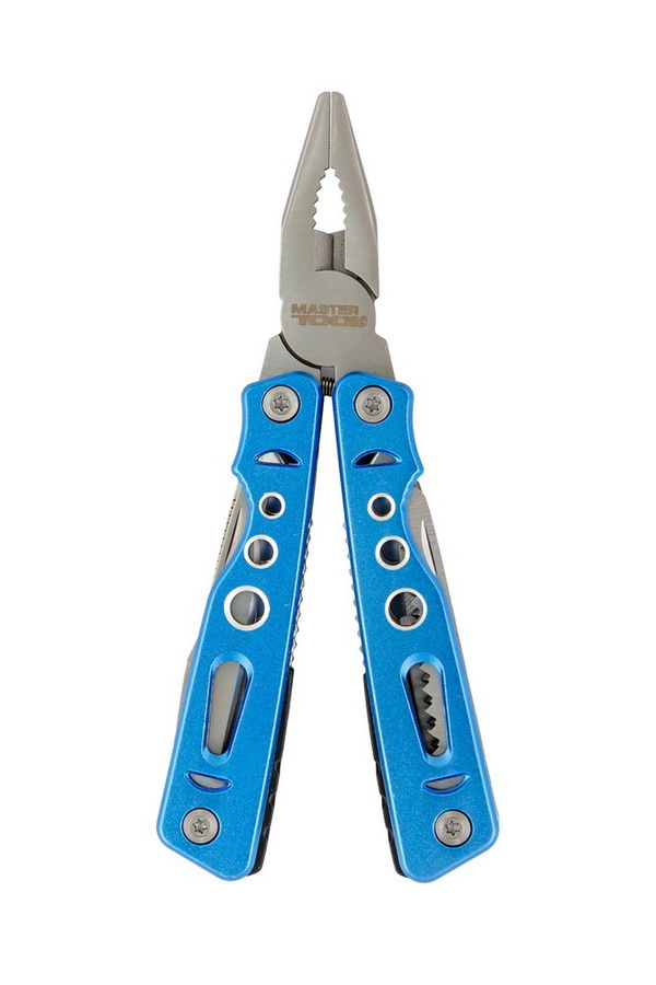 Мультитул Mastertool "Плоскогубцы MAXI" 15в1 алюминиевая рукоятка чехол 79-0525