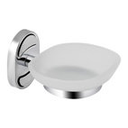 Мильниця з тримачем Lidz Oreo 0201 настінна (матове скло) Chrome (LDORE0201CRM22083)