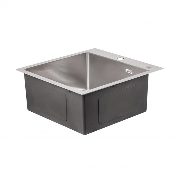 Мойка для кухни интегрированная Lidz Handmade H5050 Brushed Steel 3,0/1,0 мм (LDH5050BRU35375)