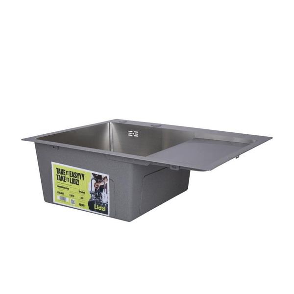 Мойка для кухни интегрированная Lidz Handmade H6350R крыло справа Brushed Steel 3,0/1,0 мм (LDH6350BRUR45587)