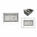 Мойка для кухни интегрированная Lidz Handmade H7545 Brushed Steel 3,0/1,0 мм (LDH7545BRU49457)