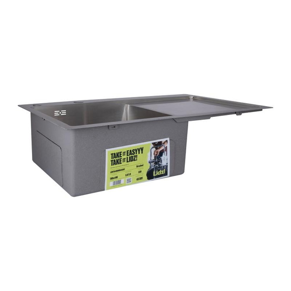 Мойка для кухни интегрированная Lidz Handmade H7849R крыло справа Brushed Steel 3,0/1,0 мм (LDH7849BRUR45591)