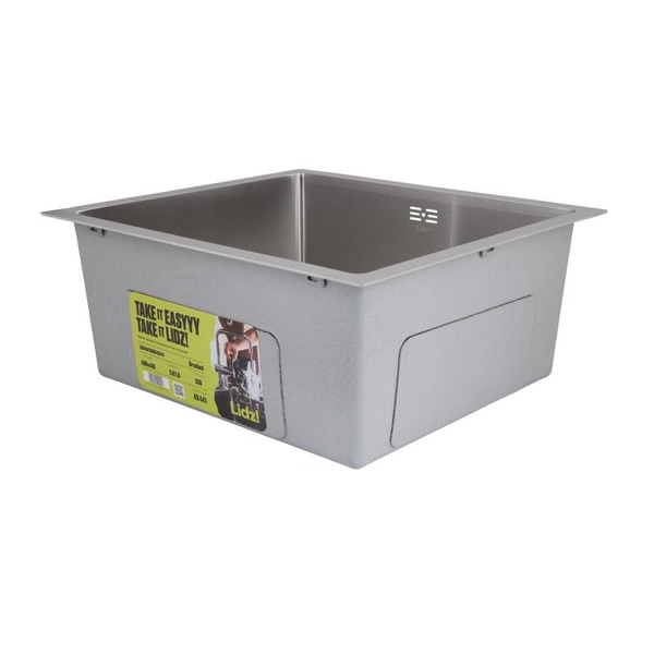 Мойка для кухни интегрированная под столешницу Lidz Handmade H4843 Brushed Steel 3,0/1,0 мм (LDH4843BRU49441)