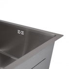 Мойка для кухни интегрированная под столешницу Lidz Handmade H4843 Brushed Steel 3,0/1,0 мм (LDH4843BRU49441)