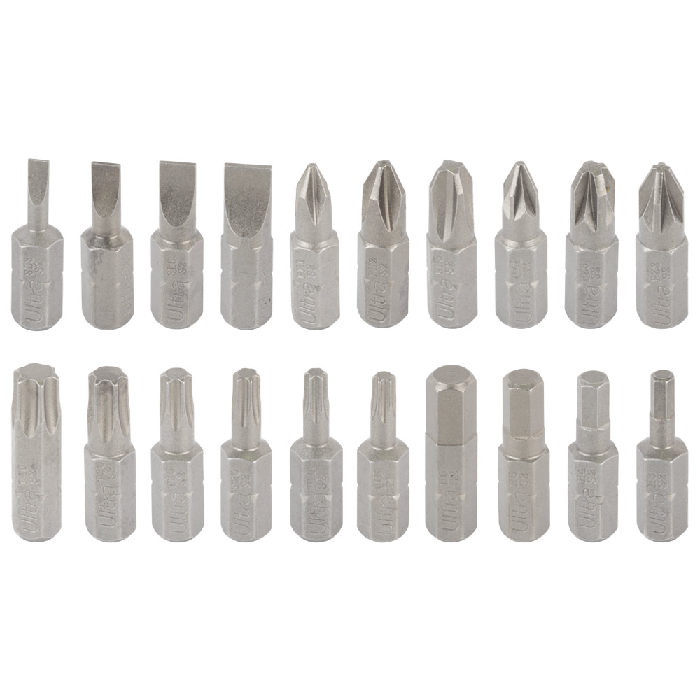 Набір біт Ultra S2 25 мм 1/4" з тримачем 20 шт (блістер)