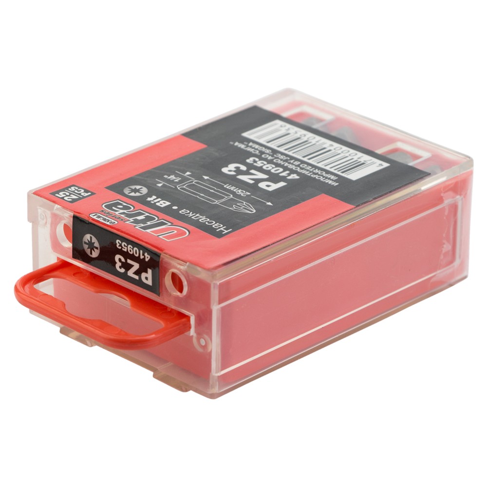 Набір біт Ultra S2 PZ3 x 25 мм 1/4" 25 шт (пластиковий кейс)