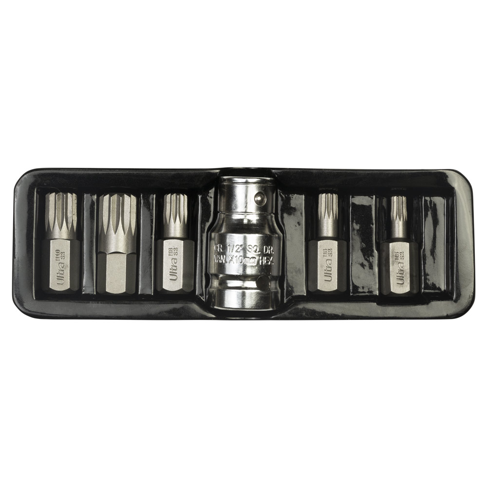 Набір біт Ultra Spline S2 10 мм 6 шт (пластиковий кейс)