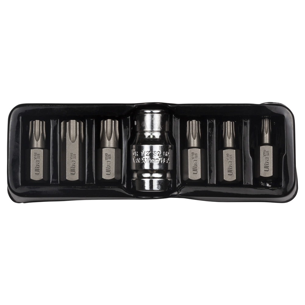 Набір біт Ultra Torx S2 10 мм 7 шт (пластиковий кейс)