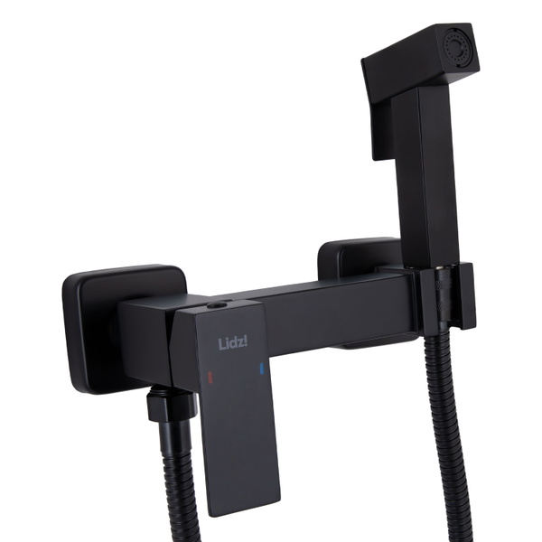 Набір для гігієнічного душу Lidz Kubis 110 Black прямокутний (LDKUB110BLA46104)