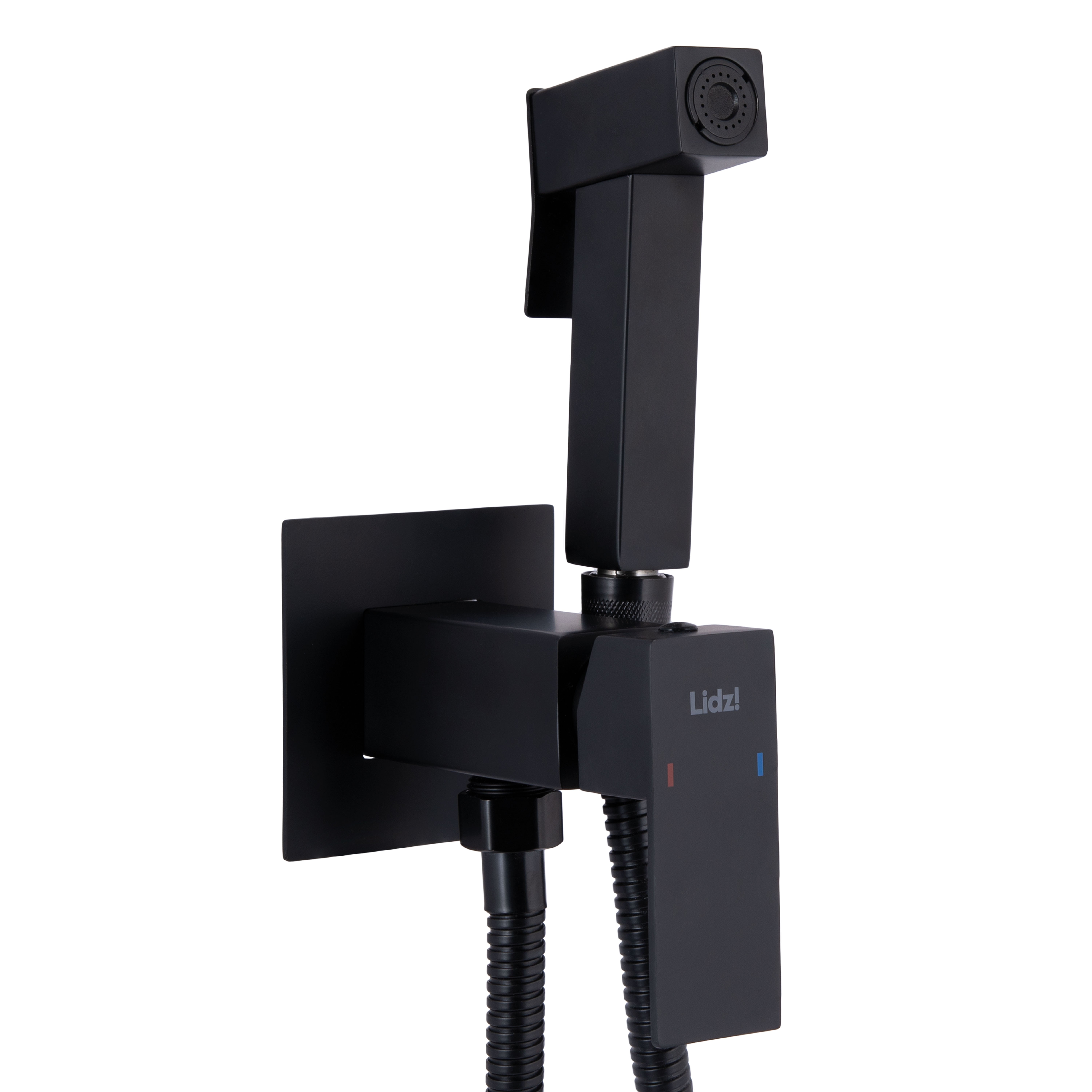 Набір для гігієнічного душу Lidz Kubis 111 Black прямокутний (LDKUB111BLA46108)