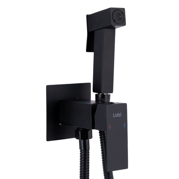 Набір для гігієнічного душу Lidz Kubis 111 Black прямокутний (LDKUB111BLA46108)