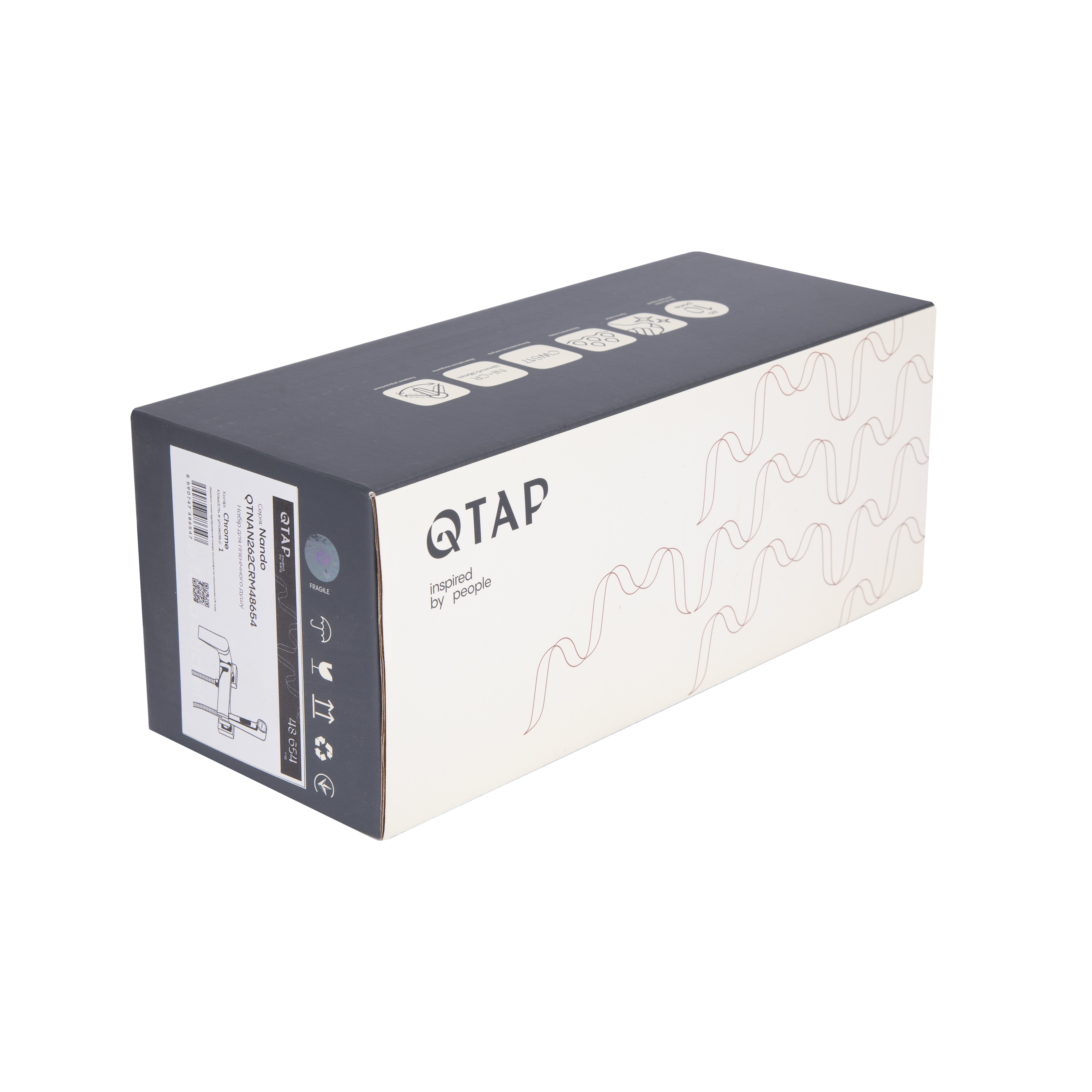 Набор для гигиенического душа Qtap Nando Chrome (QTNAN262CRM48654)
