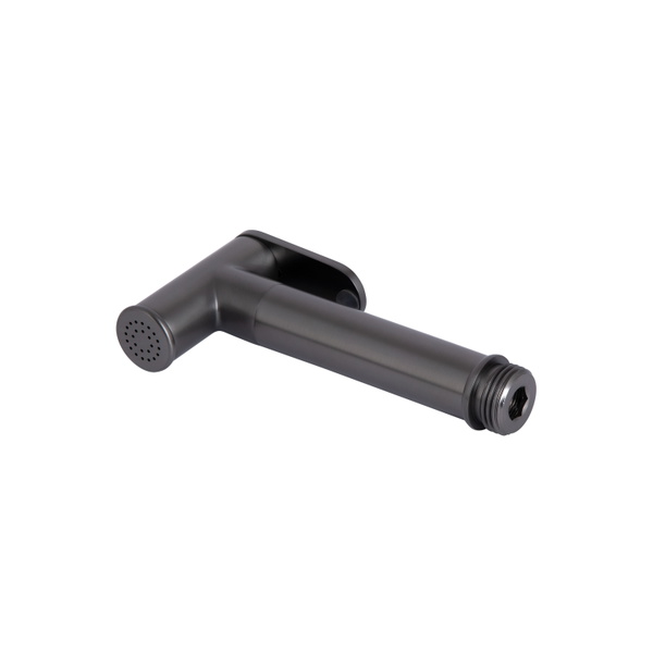 Набір для гігієнічного душу Qtap Slavonice округлий Gunmetal Black PVD (QTSLA262GMB45916)