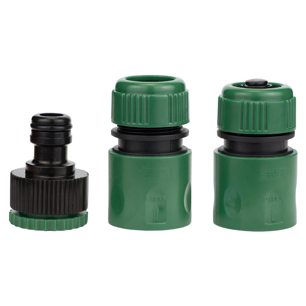 Набір для поливу Grad пістолет-розпилювач 2 режими, 2 конектори 1/2" + адаптер 1/2-3/4" (ABS + TPR)