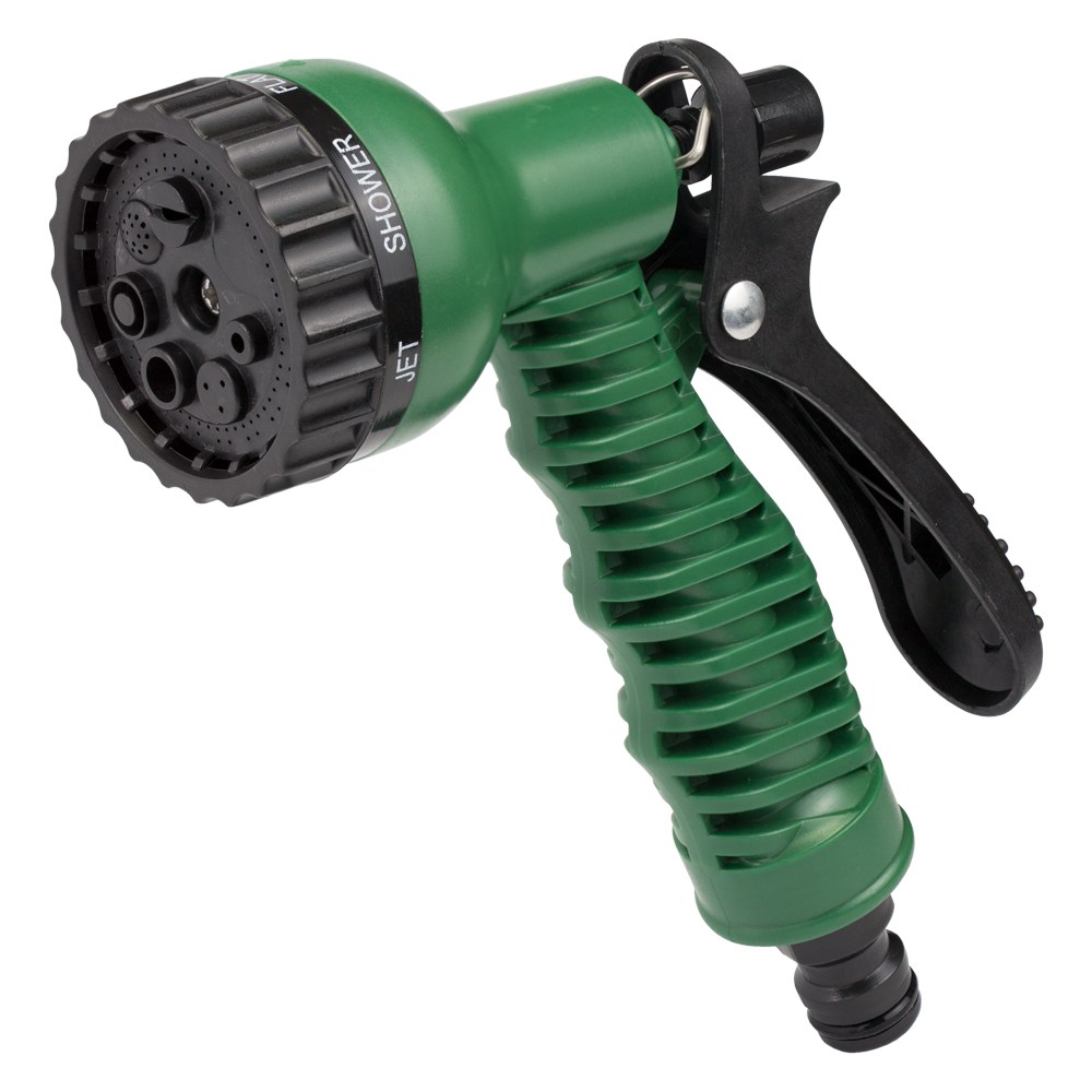 Набір для поливу Grad пістолет-розпилювач 7 режимів, 2 конектори 1/2" + адаптер 1/2-3/4" (ABS)