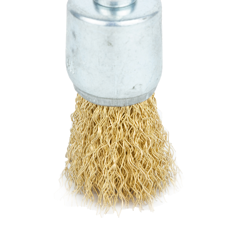 Набор проволочных щеток Grad 3 шт Ø25; 50; 50 мм хвостовик Ø6 мм (латунированные)