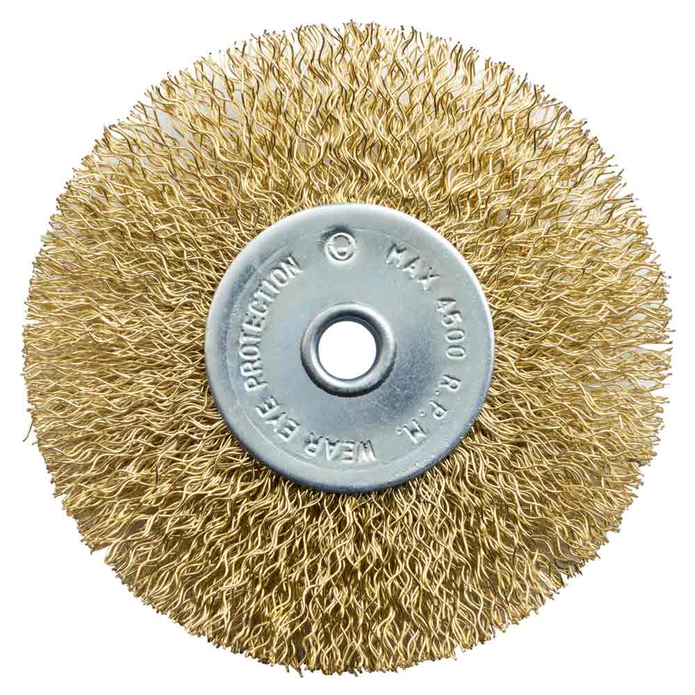 Набір дротяних щіток Grad 5 шт Ø25; 38; 50; 65; 75 мм хвостовик Ø6 мм (латуновані)