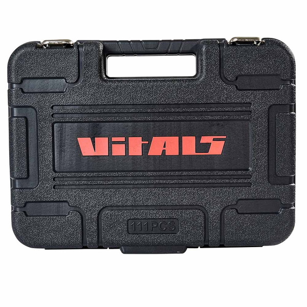 Набір головок торцевих Vitals Master 1/4″ та 1/2″, 111 предметів Impact + Superlock