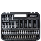 Набір головок торцевих Vitals Master 1/4″ та 1/2″, 111 предметів Impact + Superlock