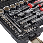 Набір головок торцевих Vitals Master 1/4″ та 1/2″, 111 предметів Impact + Superlock