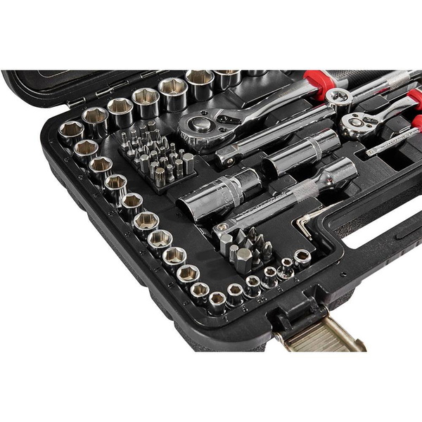 Набір головок торцевих Vitals Master 1/4″ та 1/2″, 73 предмети