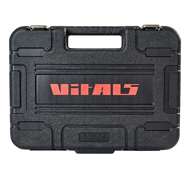 Набір головок торцевих Vitals Master 1/4″ та 1/2″, 73 предмети