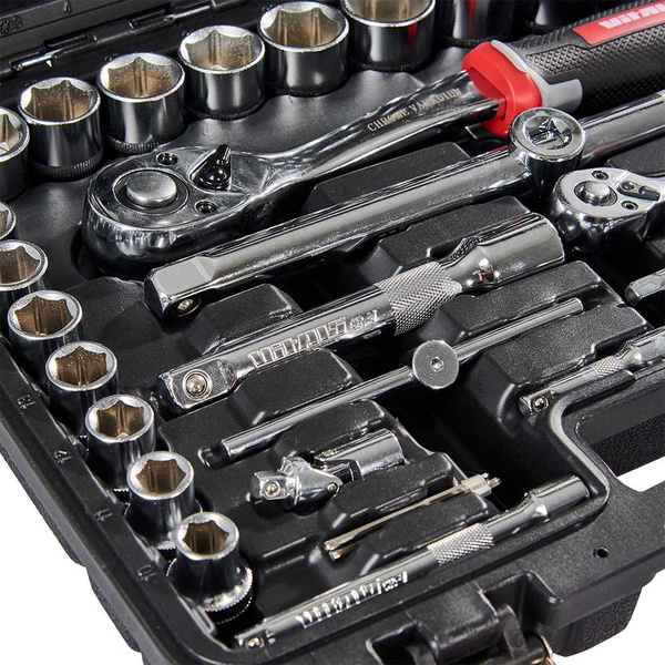 Набір головок торцевих Vitals Master 1/4″ та 1/2″, 94 предмети