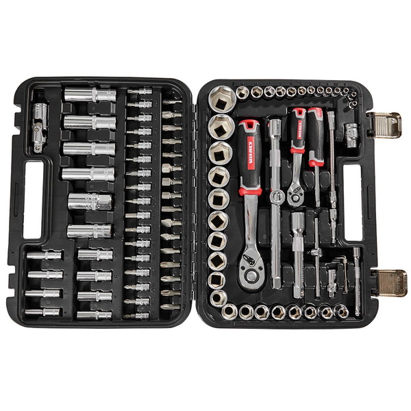 Набір головок торцевих Vitals Master 1/4″ та 1/2″, 94 предмети