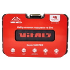 Набір головок торцевих з тріскачкою Vitals Master 1/4″, 46 предметів