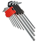 Набір ключів шестигранних подовжених Torx Vitals Master 9 шт. Т10–Т50