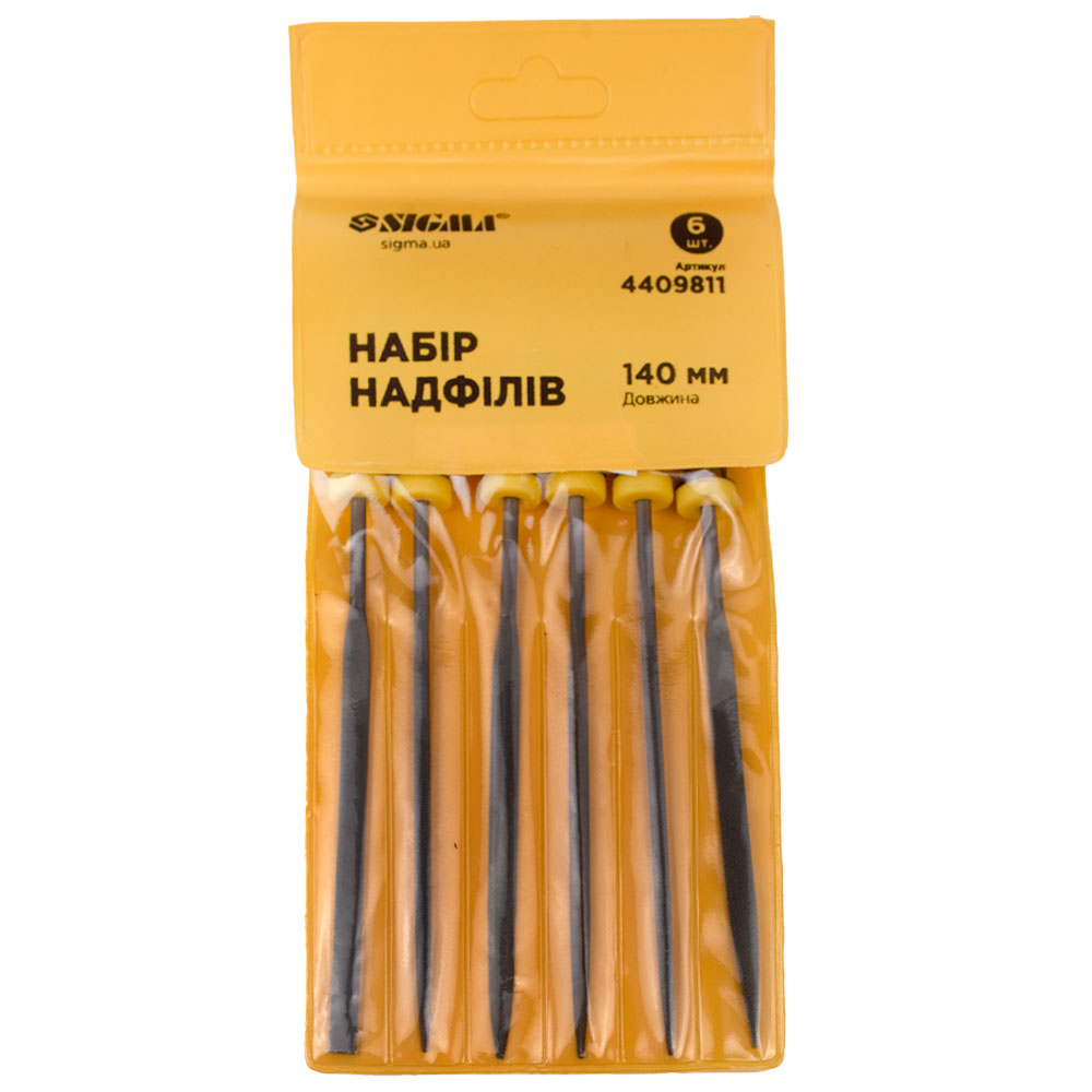 Набор надфилей Sigma 6 шт 140 мм