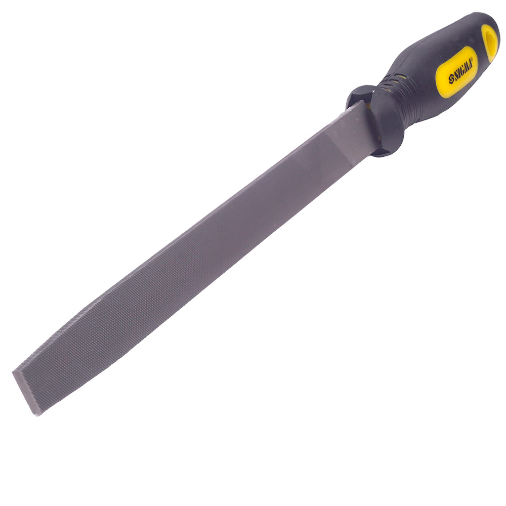 Набор напильников Sigma 3 шт 200 мм №2 двухкомпонентная рукоятка (плоский, полукруглый, круглый)