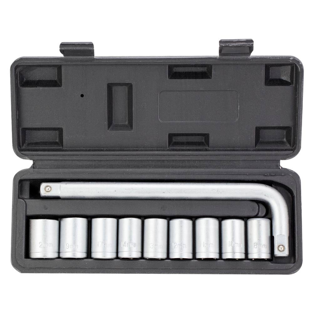 Набір насадок торцевих Grad 1/2" 9 шт + вороток (кейс)