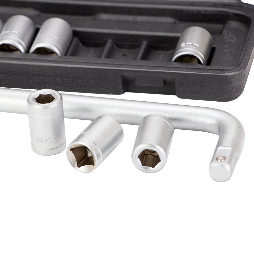 Набір насадок торцевих Grad 1/2" 9 шт + вороток (кейс)