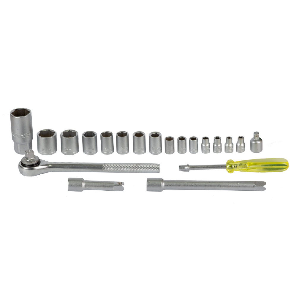 Набір насадок торцевих Grad 1/4", 3/8" в кейсі 20 шт