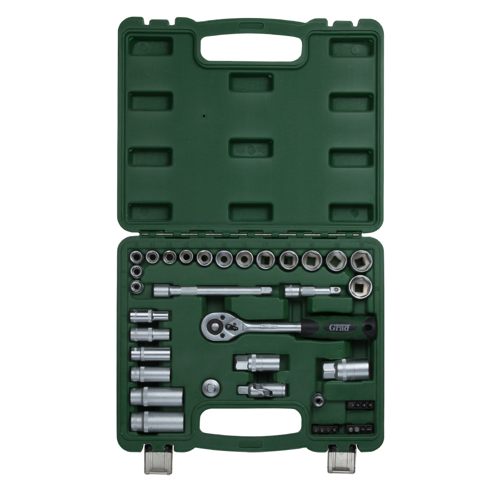 Набір насадок торцевих і біти Grad 3/8" 39 шт