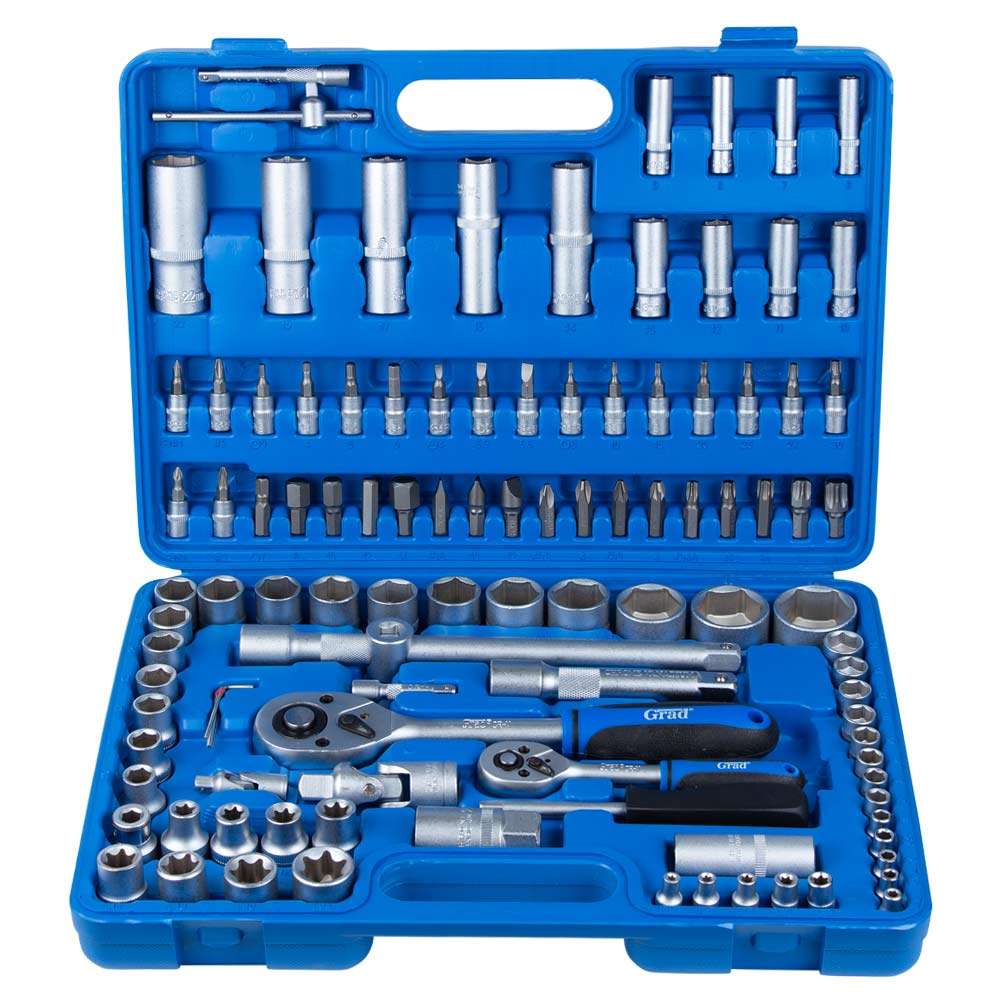 Набір насадок торцевих і біти Grad Start 1/4", 1/2", 108 шт