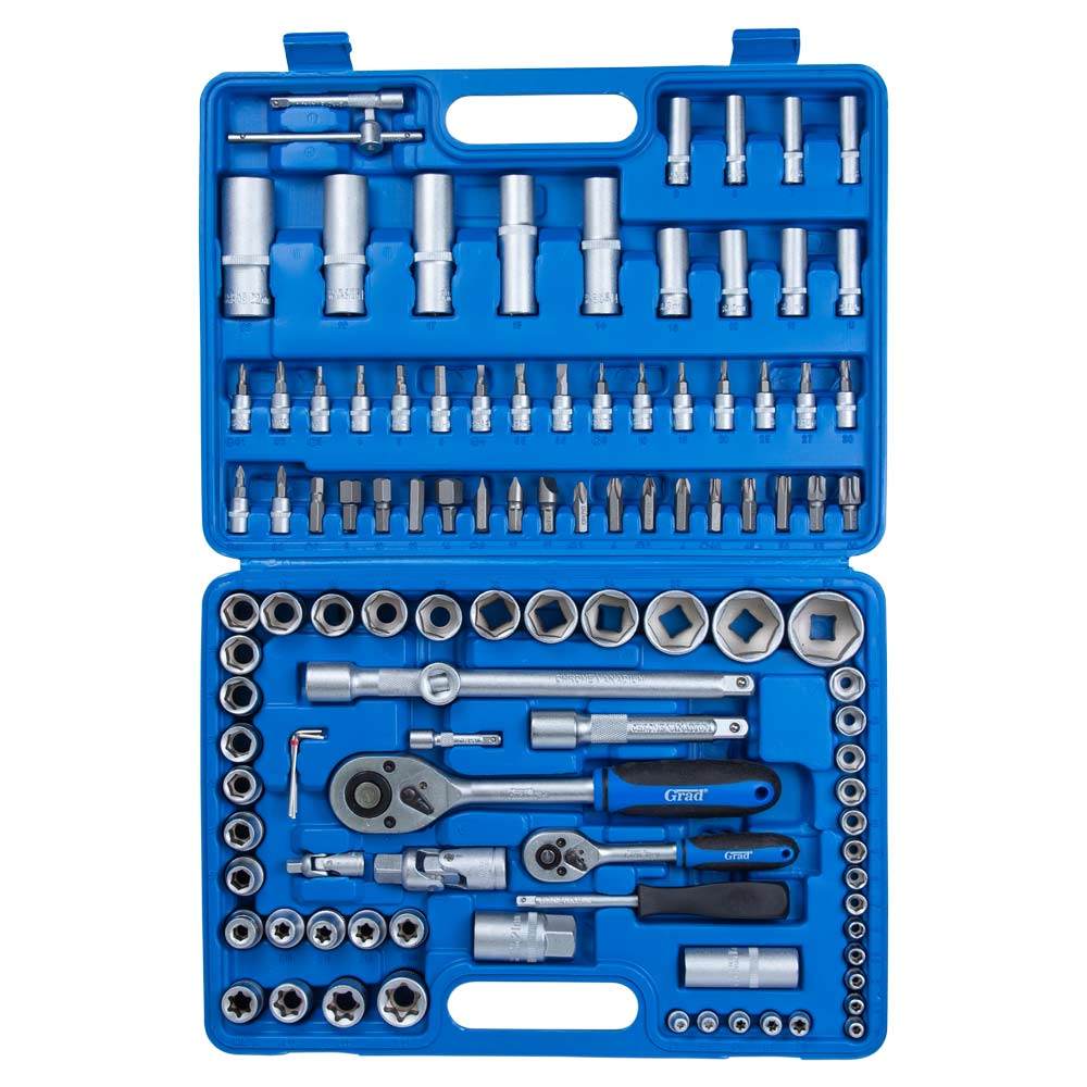 Набор головок торцевых и бит Grad Start 1/4", 1/2" 108 шт
