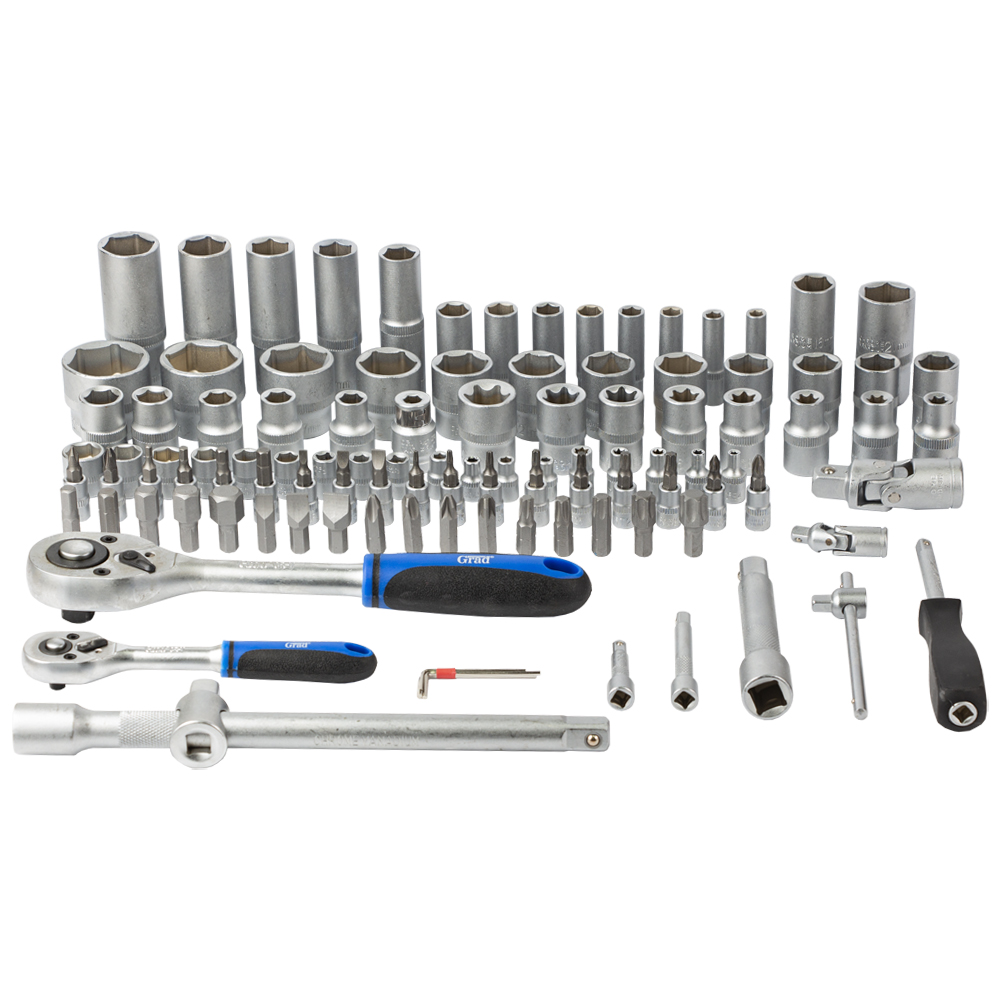 Набор головок торцевых и бит Grad Start 1/4", 1/2" 108 шт