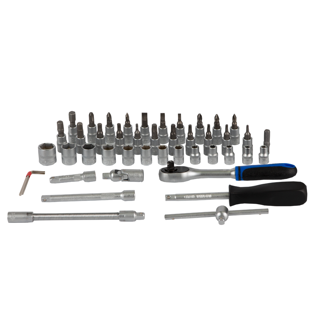 Набір насадок торцевих і біти Grad Start 1/4" 46 шт