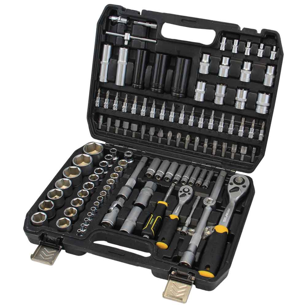 Набір насадок торцевих і біти Sigma CrV 1/4" 1/2" 114 шт