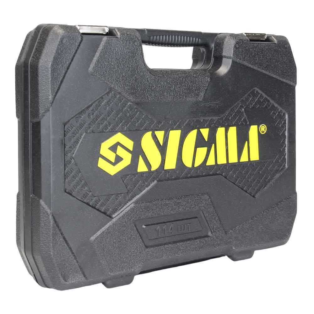 Набір насадок торцевих і біти Sigma CrV 1/4" 1/2" 114 шт