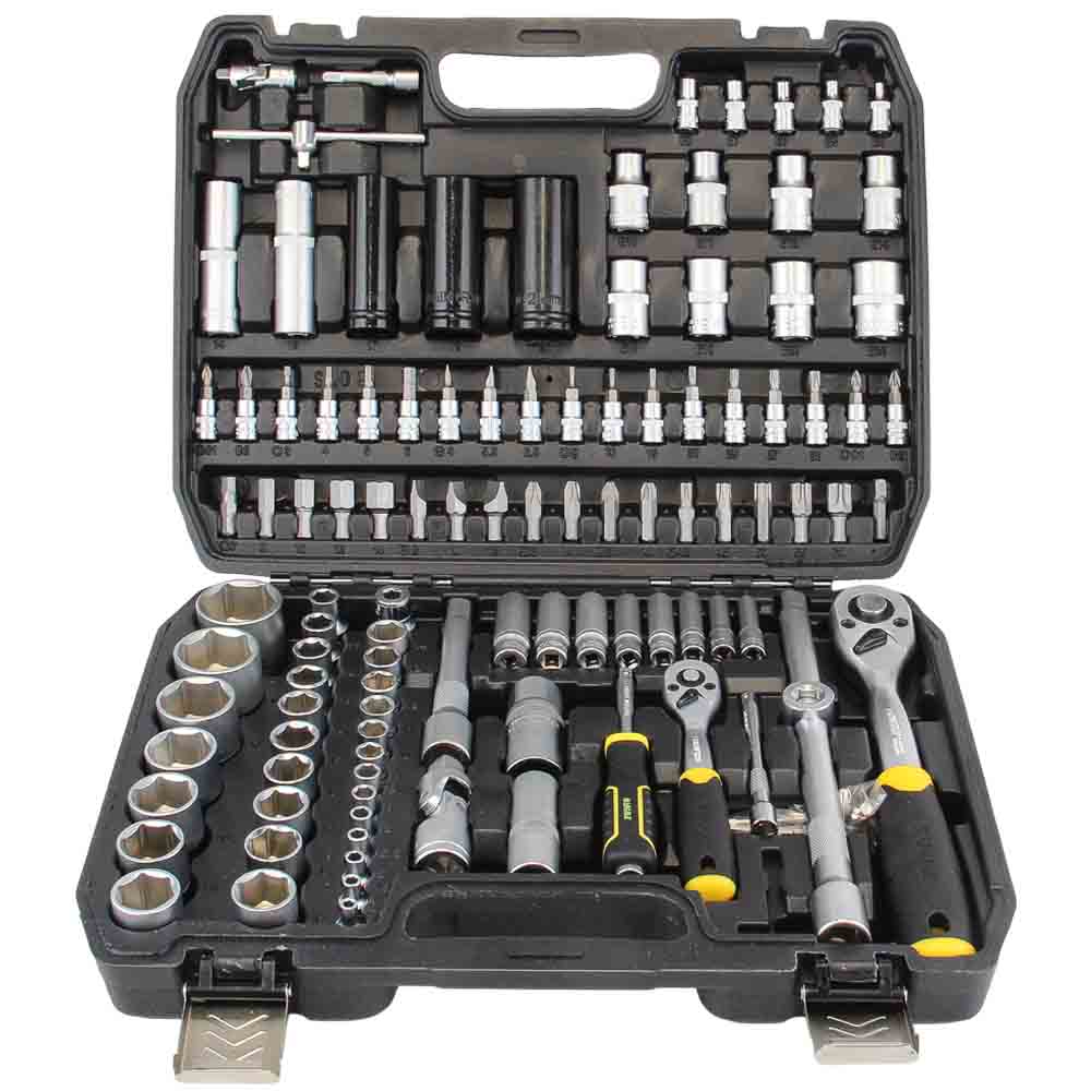 Набір насадок торцевих і біти Sigma CrV 1/4" 1/2" 114 шт