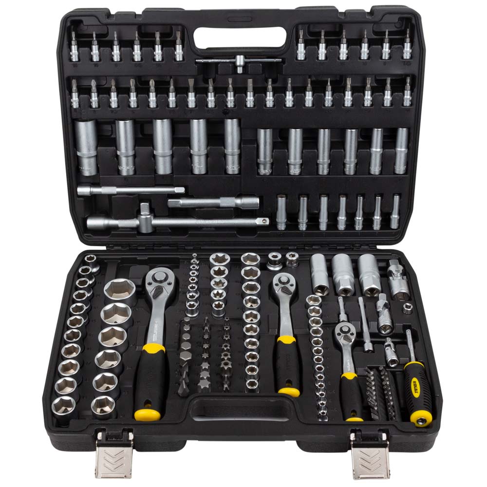 Набор головок торцевых и бит Sigma CrV 1/4", 3/8", 1/2" 171 шт