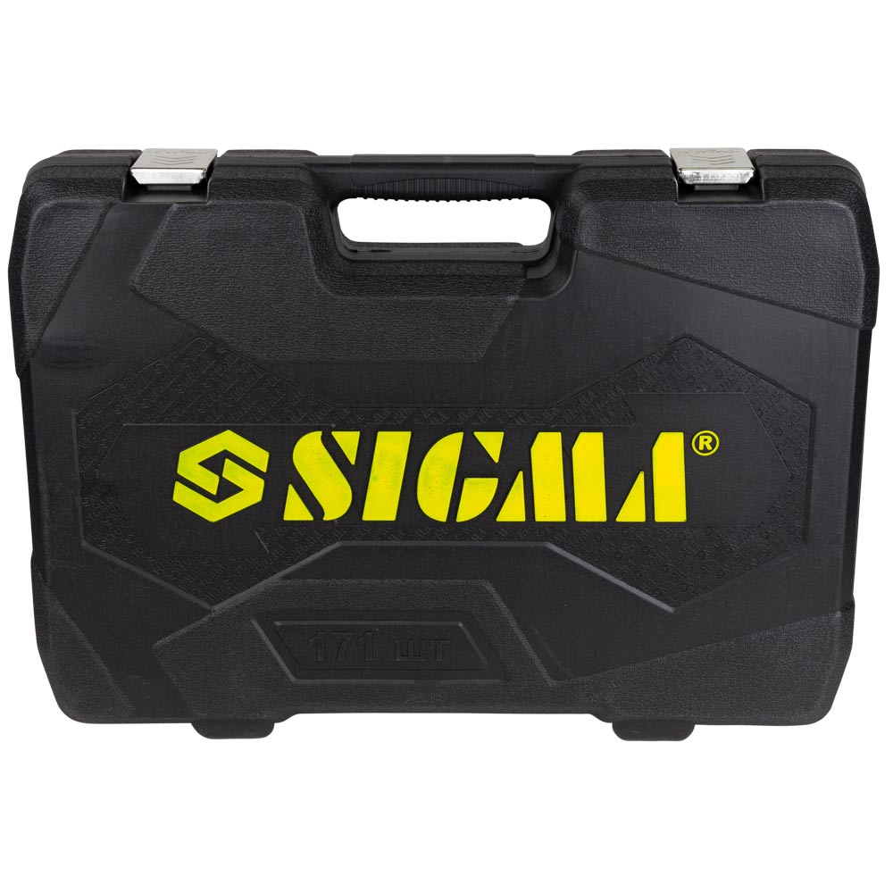 Набор головок торцевых и бит Sigma CrV 1/4", 3/8", 1/2" 171 шт